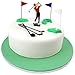 PME Golf Decorations/Plastic Figures, 13-Pieces, Green/Red/Blue/White/Black