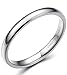 Tungary 3mm Mens Womens Tungsten Carbide Wedding Band Rings Engagement Promise Domed Size 3-12