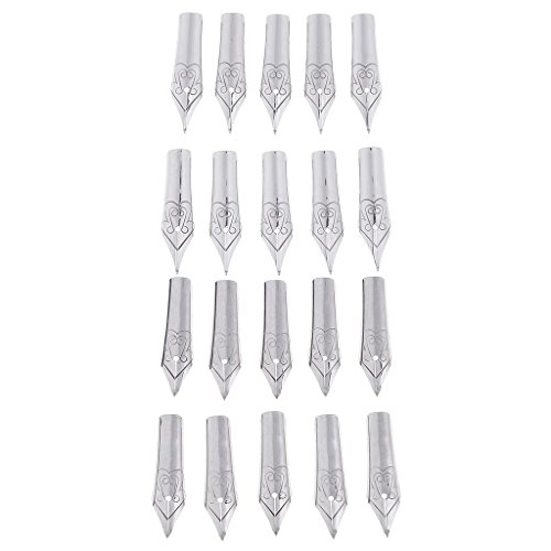 Fityle Fountain Pen Tips Replacement Nibs for Pens Pack of 10 Pcs - Fountain Pens Nib