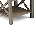 SIMPLIHOME Kitchener SOLID WOOD 21 inch wide Square Contemporary End Side Table in Farmhouse Grey with Storage, 1 Drawer and 1 Shelf, for the Living Room and Bedroom