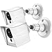 Silicone Skin with Security Wall Mount White, Compatible with iSmart Alarm Spot Camera, 2 Pack (Not Contain Camera)