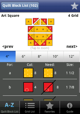 Quick & Easy Quilt Block Tool for Android - Thumbnail 2