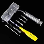 Airgoesin? Lighted Earwax Removal or Tonsil Stone Remover Tool Tonsillolith Pick Case + Irrigator Clean