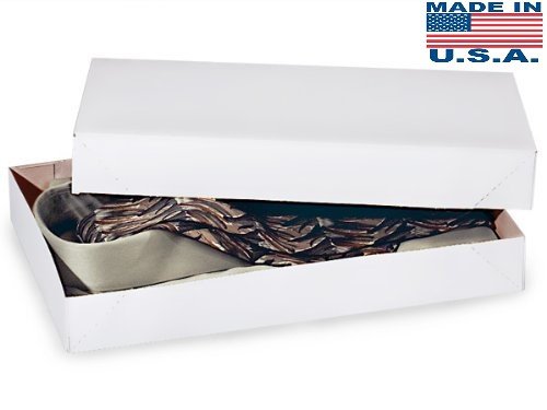 A1BakerySupplies Men Shirt Box Women Top Box Gift Boxes Wrap Boxes Apparel Gift Boxes with Lids 5 Pack (White)