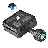 UTEBIT Quick Release Plate for Arca Swiss 50mm QR Plate Clamp with Bubble Level and Lock Arca Camera Tripod Plate Mount for Arca Swiss, RRS, Kirk