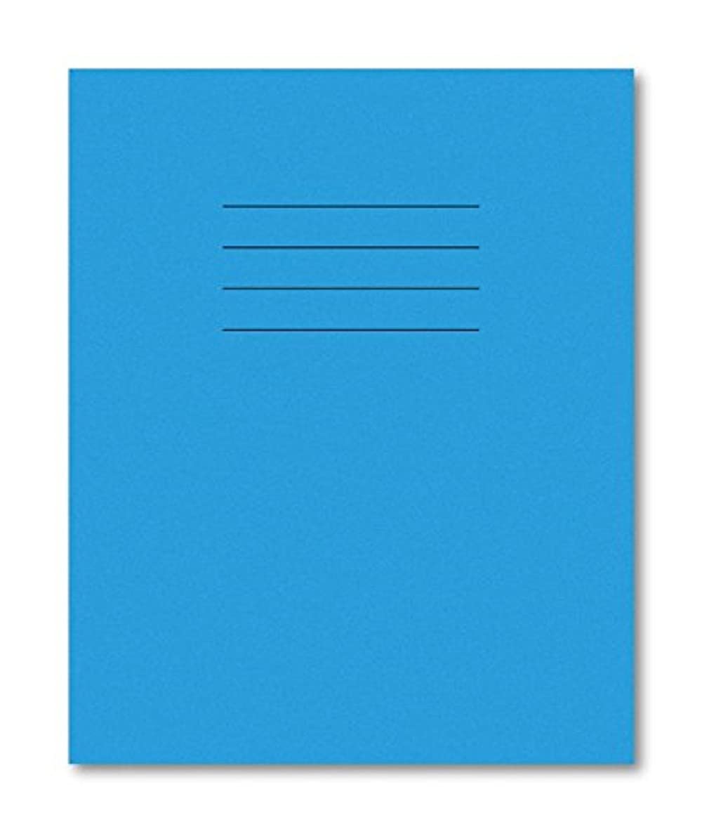 Hamelin 8 x 6.5-Inch 8 mm Ruled and Margin 48 Pages Exercise Book - Light Blue (Pack of 100)