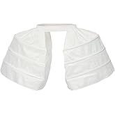 BLESSUME Victorian Dress Double Pannier Petticoat 3 Hoop Bustle Elastic Waist