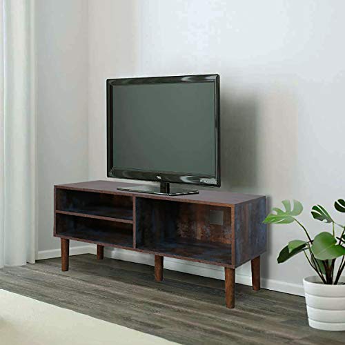Grafzeal MidCentury Modern TV Stand, Retro TV Console Media