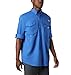 Columbia Men's PFG Bonehead II Long Sleeve Shirt, Cotton, Relaxed Fit, Medium, Vivid Blue