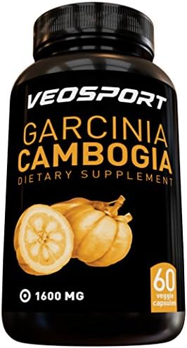 Premium Garcinia Cambogia Extract with HCA, Extra Strength 1600 mg Capsules, Proven Diet Pills Used by Real Athletes! The Best Fat Burner / Made In The USA