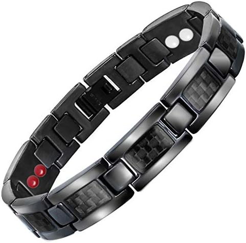 Tourmaline Energy Balance Bracelet Tourmaline Bracelet Health Care Jewelry For Men Women Germanium Bracelets,Black-OneSize