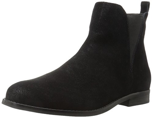 206 Collective Women's Ballard Suede Chelsea Ankle Boot, Black, 9.5 B US