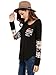 Milumia Women's Vintage Geometric Print Patchwork Round Neck Long Sleeve Tee Top