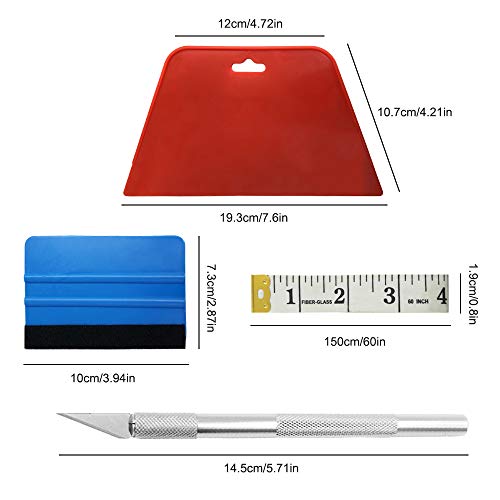 Wallpaper Smoothing Tool Kit, YuCool Wallpaper Tools for Adhesive Contact Paper Application Window Film Craft Viny (12pcs/Set)