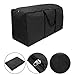 Younar Outdoor Patio Furniture Cushion Storage Bag Super Big Capacity Rectangle Seat Protector Cover (Black,68x30x20 Inch)