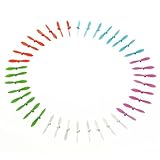 Dreams-Mall 40PCS Cheerson Mini CX-10 CX-10A CX-10C CX-10D CX-10W CX-10WD-TX RC Quadcopter Propellers Blade Rotor Spare Parts Blue Pink Red Green White