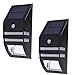 Solar Light, Nekteck Wireless Bright Solar Powered Motion Sensor Light, Street Light, Outdoor Light Security Light, For Patio Deck Yard Garden Home Driveway Stairs Outside Wall Pathway (2 Pack, Black)