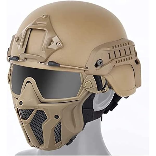 Casco Airsoft IMeshbean Mu00e1scara Protectora De Cara Completa - Main Image