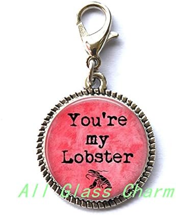 Charming Zipper Pull,Beautiful Zipper Pull，You're my Lobster Zipper Pull Charming Zipper Pull - Gift for Boyfriend - Gift for Girlfriend - Mate for Life - Wedding Anniversary Gift - I love you quote-