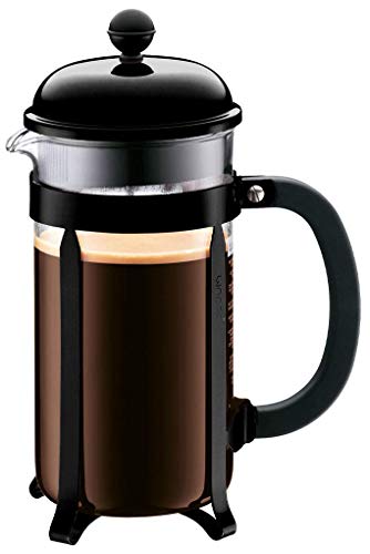 Bodum - 1928-01 - Chambord - Cafetière À Piston - 8 Tasses - 1.0 L - Noir