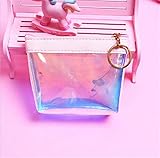 Pink Girl Purse Transparent Laser Jelly Hand Bag