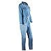 Elevin(TM) Women Cowboy Denim Casual Deep V-Neck Bandage Elastic Waist Jumpsuits
