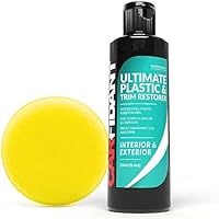 Carfidant Trim & Plastic Restorer - Restores Faded and Dull Plastic, Rubber, Vinyl Back to Black! Protectant and Sealant...