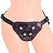 Adjustable Strap On Harness with 4 Different Sizes of O-Rings Black