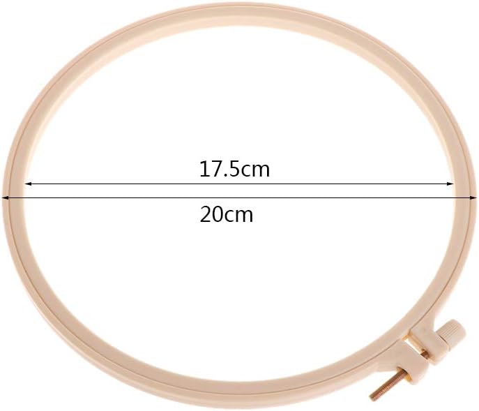 KOVIPGUAdjustable Plastic Cross Stitch Machine Circle Round Embroidery Frame Hoop Ring Hand DIY Household Craft Sewing Needwork Tool