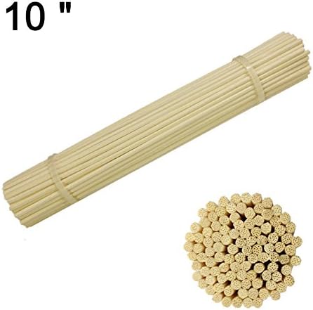 AIWNAT Reed Diffuser stick 100pcs Aroma Reed Diffuser Rattan 10'' X 3MM Sealed Package