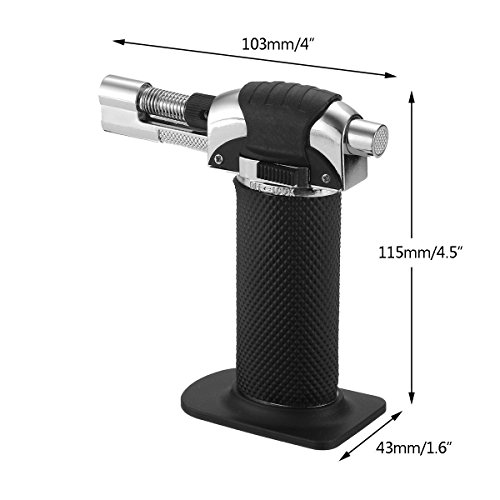 Heyue Micro Butane Torch Lighter,Kitchen Craft Cook's Blow Torch Professional Grade Culinary Blow torch for Cooking & Baking Camping Welding Flamethrower BBQ Outdoor