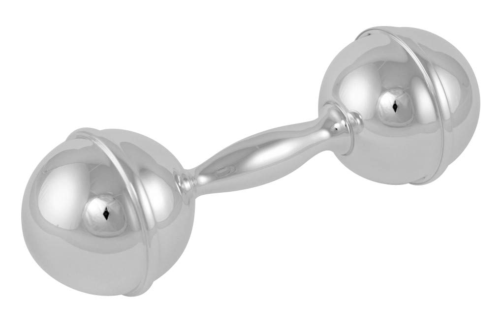 dumbbell baby rattle