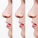 Charisma Small Nose Studs Stainless Steel Nose Ring Stud Colorful Nose Piercing Jewelry Tiny Bone Studs for Women Men Hypoallergenic 20G (10pcs,Multi-Color,1.8mm)