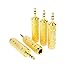 Devinal Professional 3.5mm 1/8 inch Plug to 6.35mm 1/4 inch Jack Gold Plated Audio Stereo Adapter Converter for Headphone, Audio Earphone, Microphone (5 Pack)