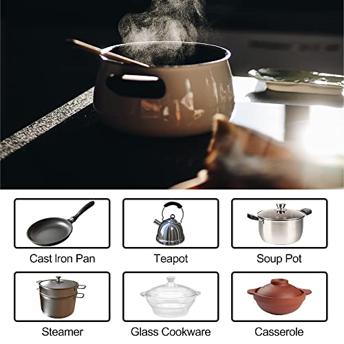 36 inch Electric Ceramic Cooktop, 5 Burners Radiant Stove Countertop