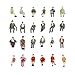 24pcs Train Seated People Model Painted Passangers Figures Scale 1:87
