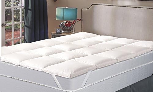 FinalGrab Goose Down Alternative 2" Thick Hypoallergenic Plush Fiberfill Mattress Topper, Durable, Soft &amp; Machine Washable, Queen