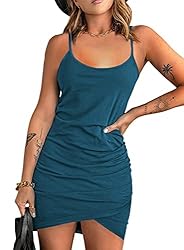 Acelitt Blue Sundress for Women 2024 Summer