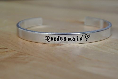 Bridesmaid Bracelet | Bridesmaid Proposal | Hand Stamped Cuff Bracelet | Hand Stamped Jewelry | Bridesmaid Jewelry | Bridesmaid Gift