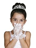 WonderfulDress Wrist Length Ruffled Lace Girl Gloves