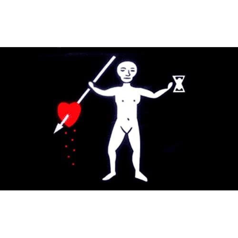 AZ FLAG - Pirate John Quelch Flag - 3x5 Ft - 100D Polyester Skull Pirates Banner with Two Metal Grommets - Fade Resistant - Vivid Colors - 3' x 5' Feet - 150x90 Cm