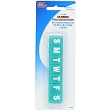 Ezy Dose 7-Day Classic Pill Reminder - Small, 4.5" x 0.75" x 0.5", Colors Vary