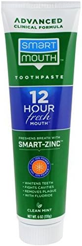 SmartMouth SmartMouth Toothpaste, Refreshing Mint, 6-Ounce Tube (Pack of 3)