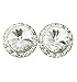15mm Clip-On Earrings with Swarovski Crystals RU031CRY Clear Crystal One-Size