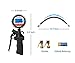 FOVAL Digital Tire Inflator Gauge-100PSI (Black)