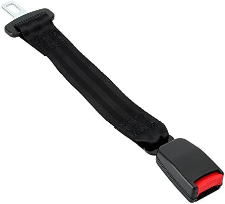 14" Inch Seatbelt Extension and Universal Seatbelt Extender Metal Tongue Buckle Auto Longer Seat Lap Belt Clip
