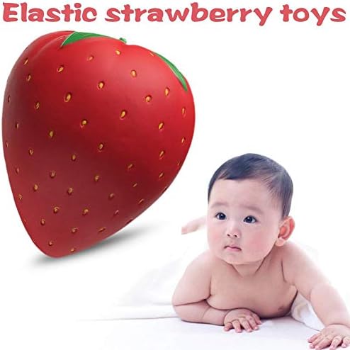 heling896 Decompression Toy Slow Rebound Toy Super Large Strawberry Slow Rebound Simulation Funny Slow Rising Relief Squeeze Simulation Fruit Toys For Kids And Adults