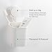 LUXEAR Shower Toothbrush Holder Suction Cup, Toothbrush and Toothpaste Holder Wall Mounted in Bathroom, Drill-Free Suction Toothbrush Holder Razor Holder Shower Storage, White