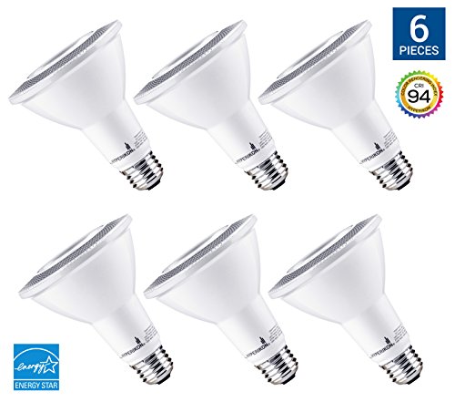 Hyperikon LED PAR30 Dimmable Bulb,12W, 2700K (Warm White), CRI 90+, Indoor/Outdoor Flood Light Bulb – Kitchen, Bedroom, Recessed Lighting, Spot Light (6 Pack)