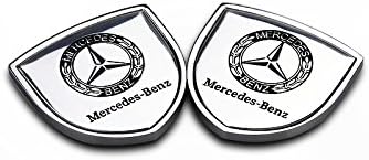 Ycsm 2 Pcs Metal Decorative Logo Shield Refit Logo Shield Car Logo Shield Badge Sticker of Decorative Accessories